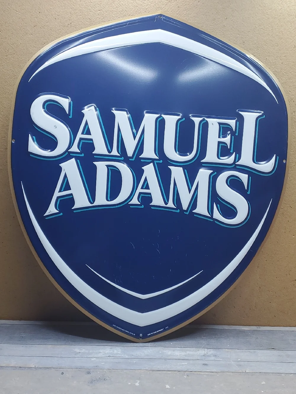 Samuel Adams Boston Lager Metal Beer Bar Tin Tacker Sign